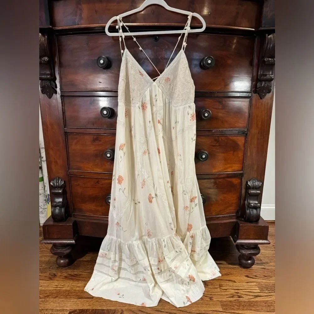 New Free People X Bali Woodland Maxi Dress Size XS - Picture 3 of 8